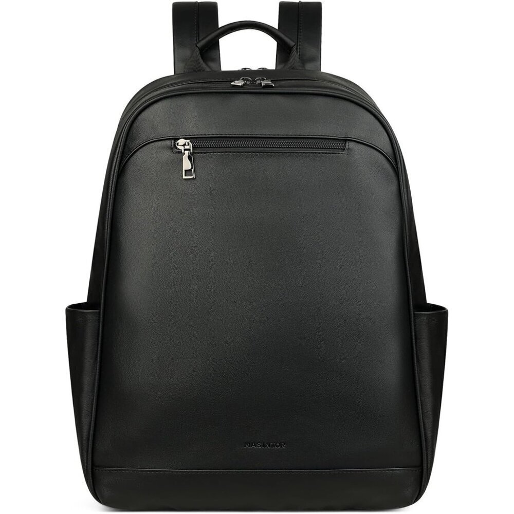 ❤️ Leather Laptop Backpack Purse for Women Designer Travel and Work Bag Laptop - Picture 8 of 8